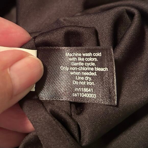 Lane Bryant black white and green sleeveless dress with pleated skirt, sz 14/16 - Picture 10 of 10